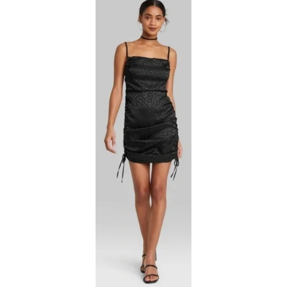 Wild Fable Sleeveless Ruched Bodycon Mini Dress
